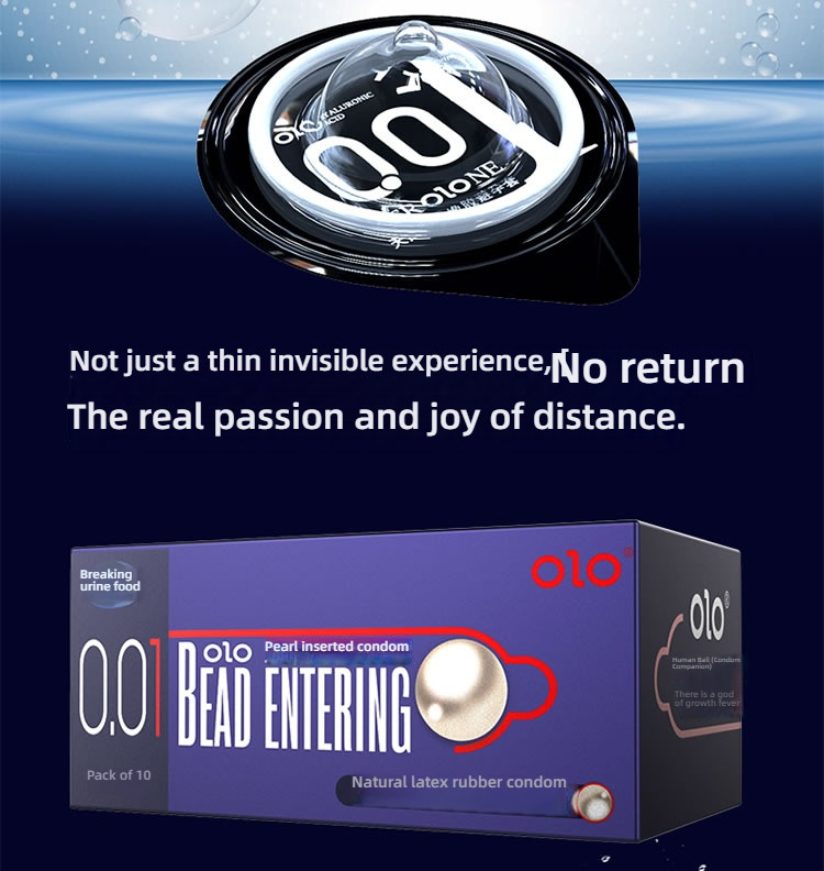 OLO Double Bead (in bead+soft bead) Condom 1 piece/box