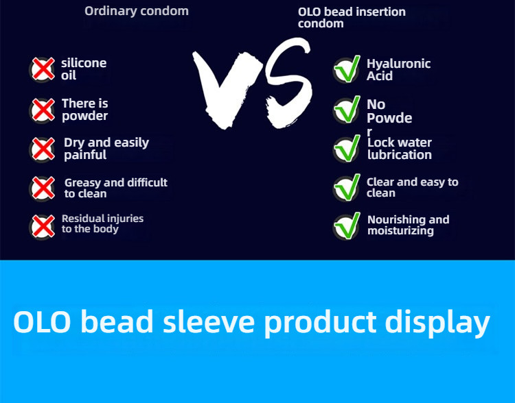 OLO Double Bead (in bead+soft bead) Condom 1 piece/box