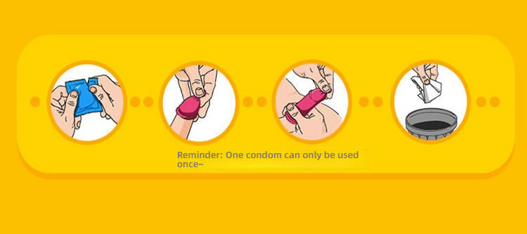Jieshibang Fauvism Dynamic Large Particle Condom Set of 10