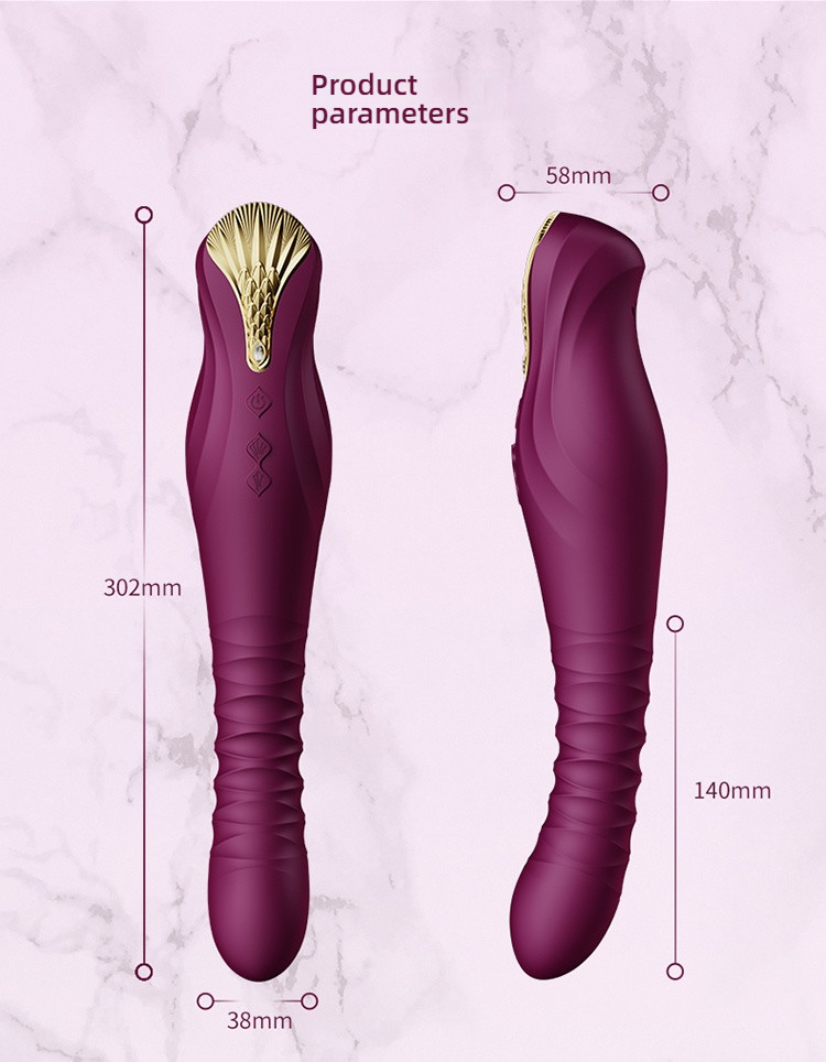 ZALO KING High end Stretching and Pulling G-spot Stunning Rod