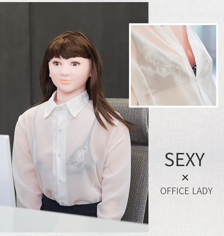 Wonani sexy secretary professional OL silicone large chest simulation handsome male inflatable doll 155cm
