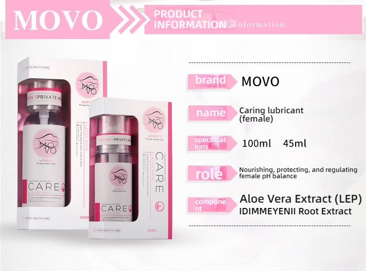 MOVO 100ml female intimate care wet lubricant from the United States, providing intimate moisturization