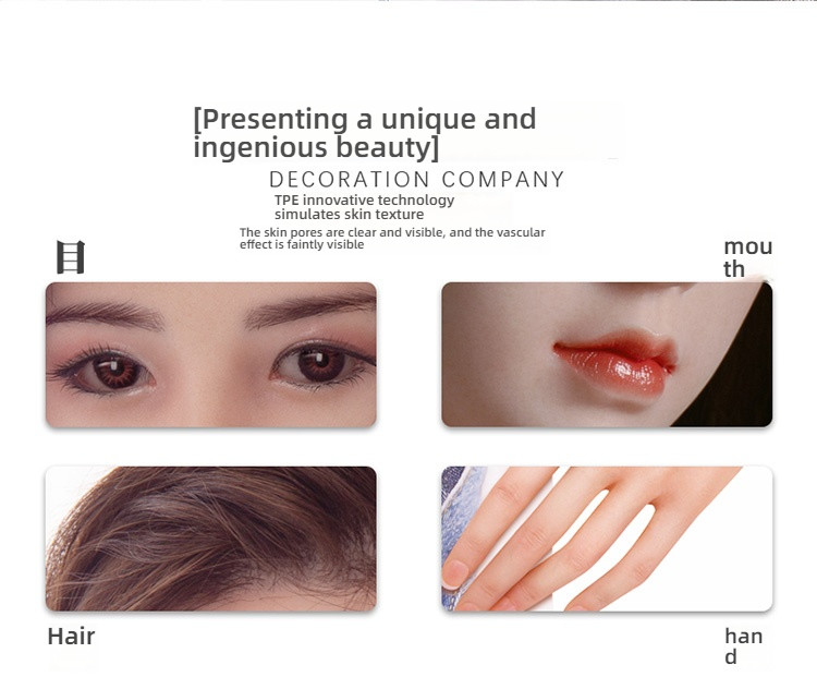 MYDOLL Trendy Shadow Kumiko Silicone Head Hair Transplant+Skin Simulation Meridian Solid Doll