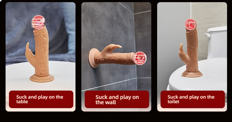 Male god Reagan rabbit ear alien simulation penis, available in large, medium, and small sizes