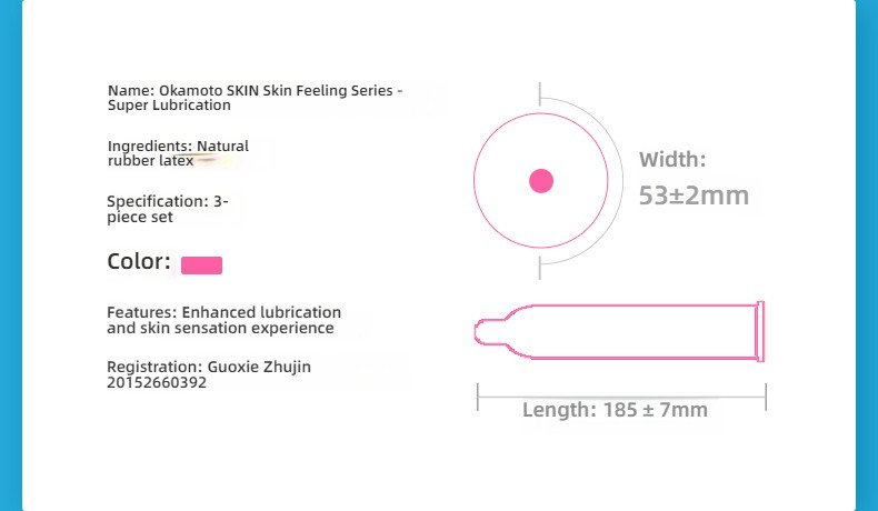Okamoto SKIN Series Condoms 3-Pack