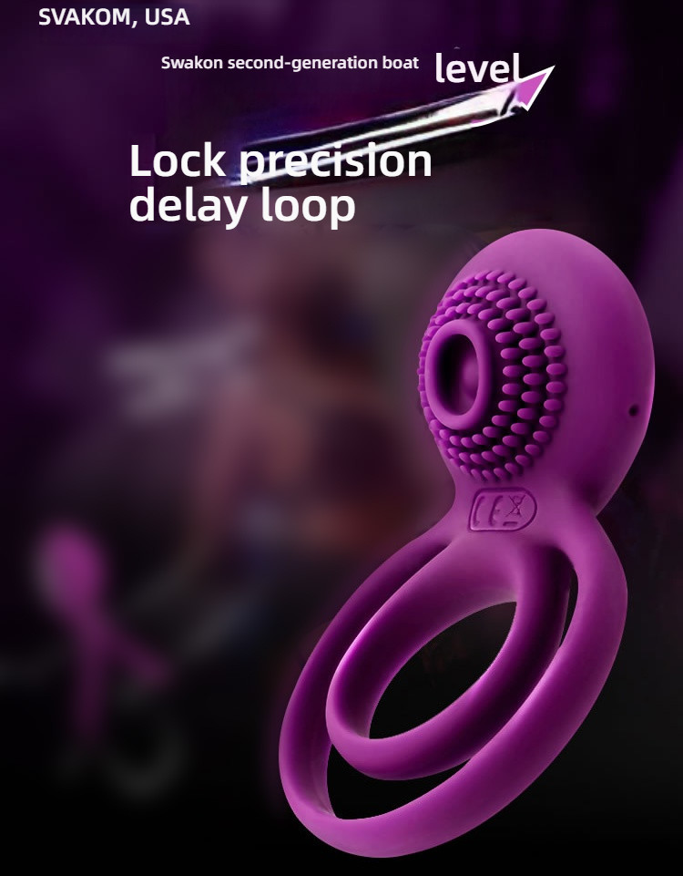 SVAKOM 2nd Generation Advanced Couple Co Shock Male Double Ring Lock Precision Ring