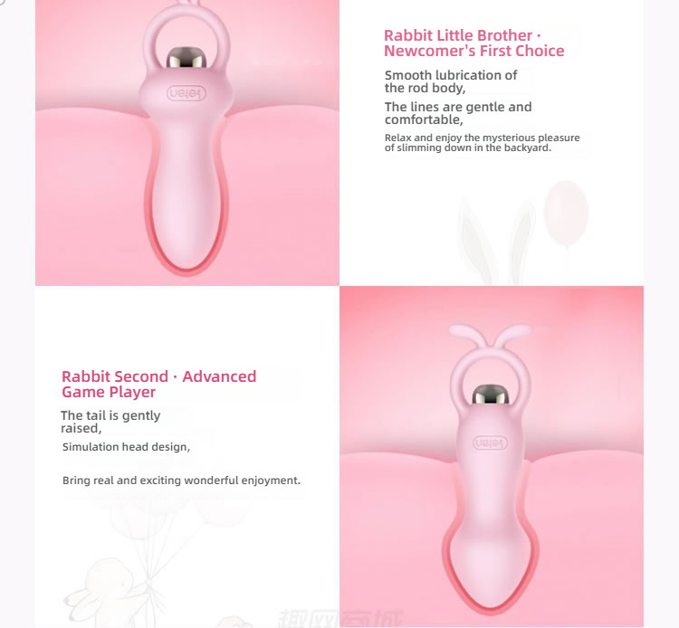 Thunder Cute Rabbit Anal Stopper Rear Court Pulling Bead Stunning Bar Multiple Options to Choose from