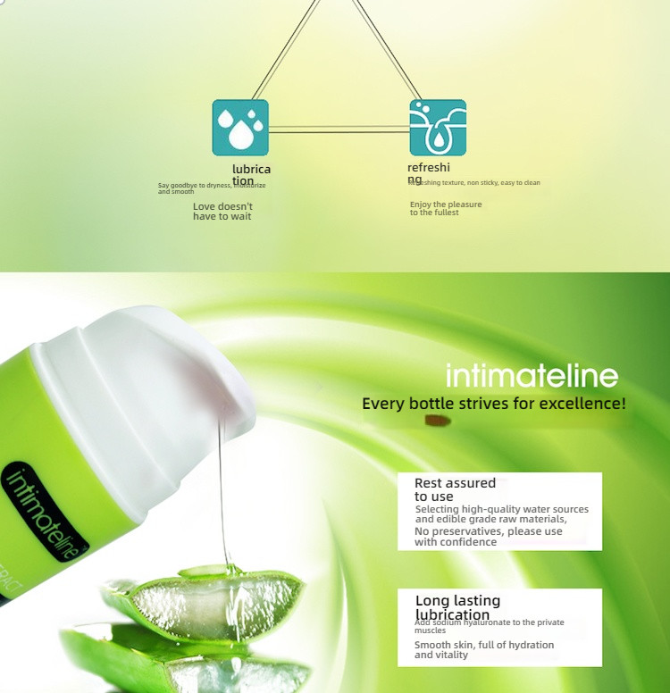 Intimateline Smooth Aloe Vera Essence Care Water Soluble Lubricant 100ML