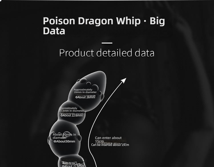 Jiuxing Poison Dragon Whip Rear Court Pulling Bead Multi Frequency Shock Device