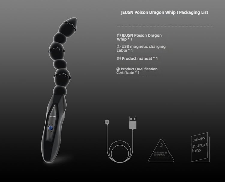 Jiuxing Poison Dragon Whip Rear Court Pulling Bead Multi Frequency Shock Device
