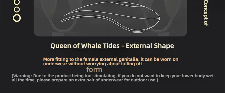 Jundao Love Whale Tide Queen Pulse Suck Wearing Shock Device