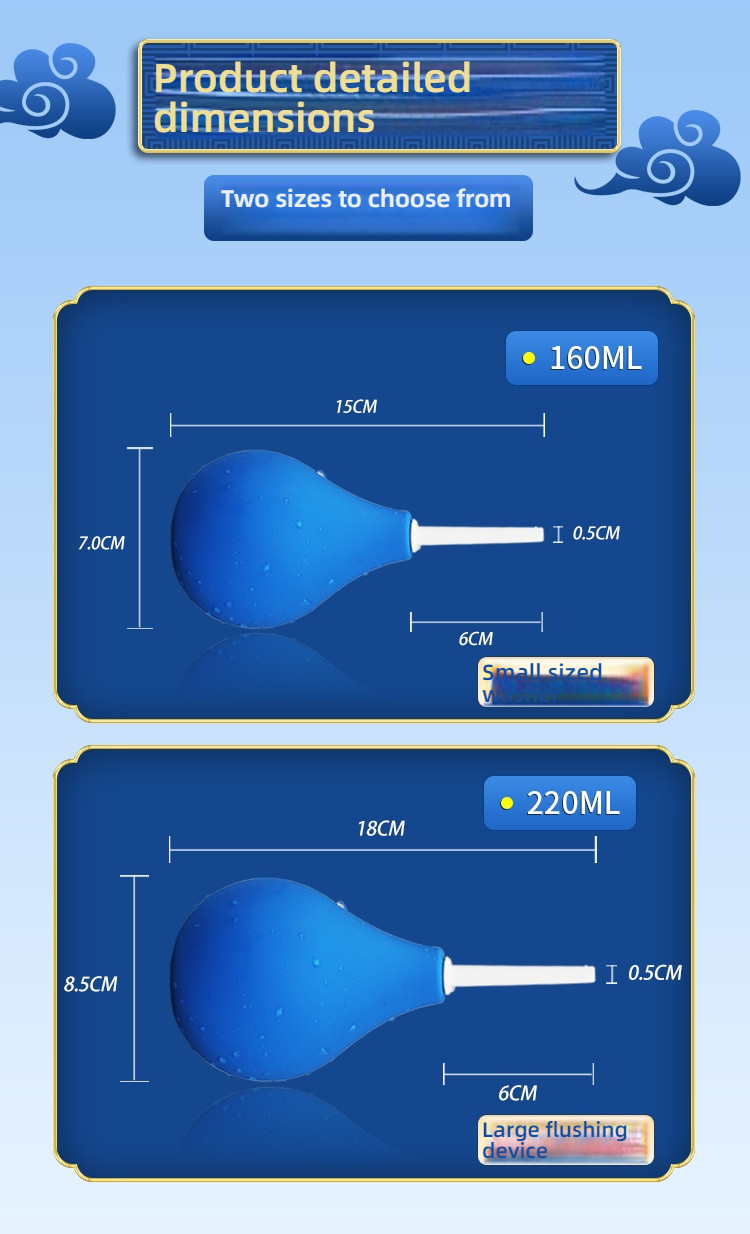 Yunman enema cleaning spherical anal flushing device