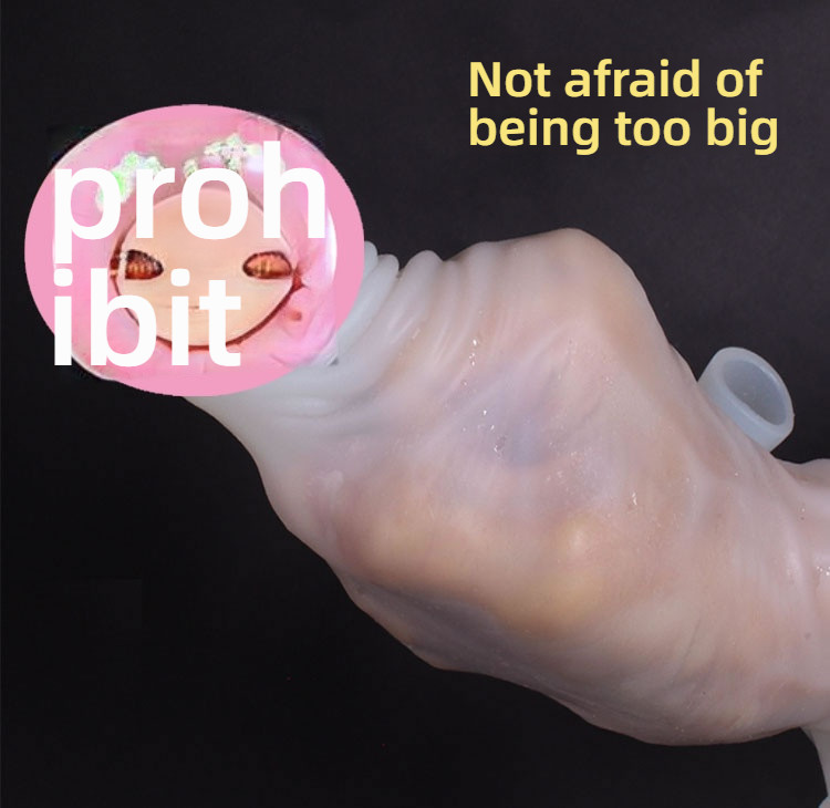 Pleasing self-lubricating white jade condom (making her scream), thickening and increasing penis condom