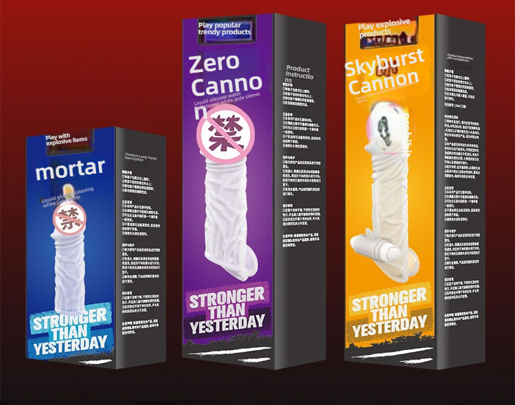 Pleasing self-lubricating white jade condom (making her scream), thickening and increasing penis condom