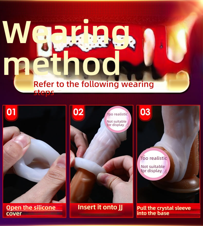 Pleasing self-lubricating white jade condom (making her scream), thickening and increasing penis condom
