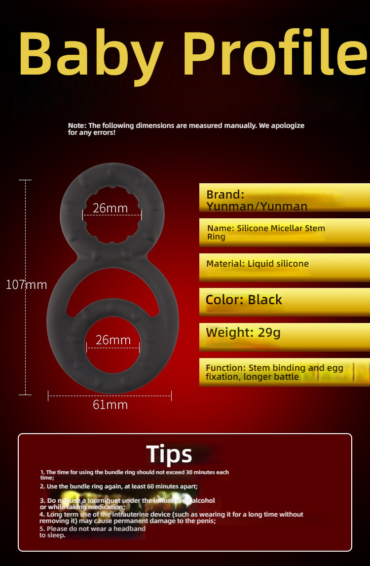 Yunman Lock Precision Durable 8-Character Lock Precision Ring