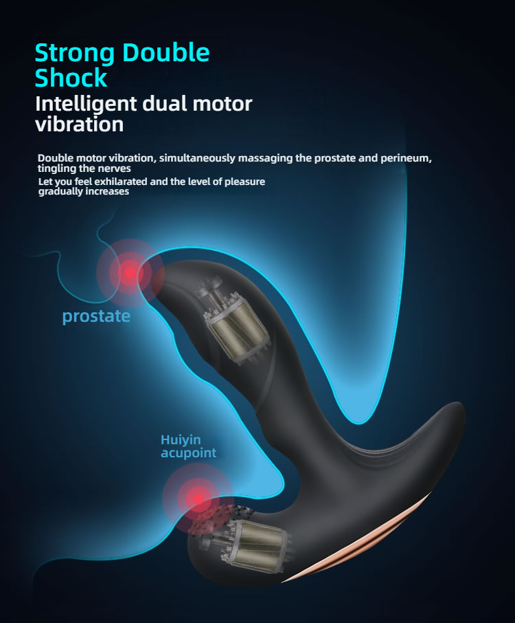 YEAIN Active Heating Double Shock Precise Stimulation Rear Prostate Electric Massager