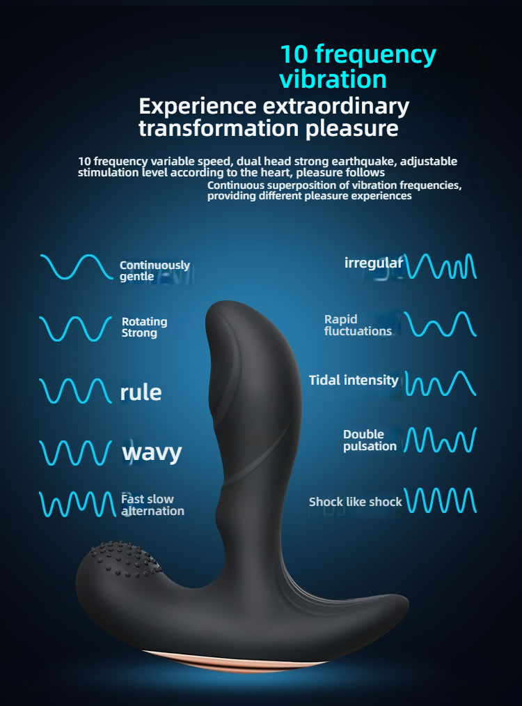 YEAIN Active Heating Double Shock Precise Stimulation Rear Prostate Electric Massager