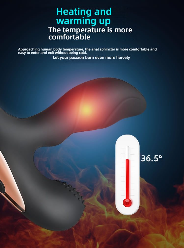 YEAIN Active Heating Double Shock Precise Stimulation Rear Prostate Electric Massager