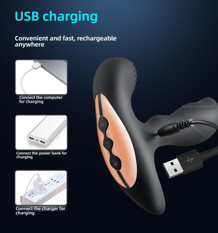 YEAIN Active Heating Double Shock Precise Stimulation Rear Prostate Electric Massager