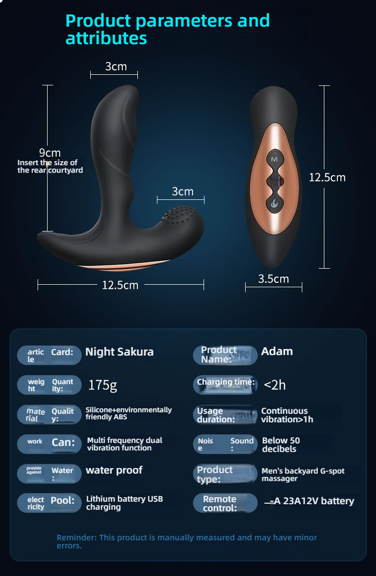YEAIN Active Heating Double Shock Precise Stimulation Rear Prostate Electric Massager