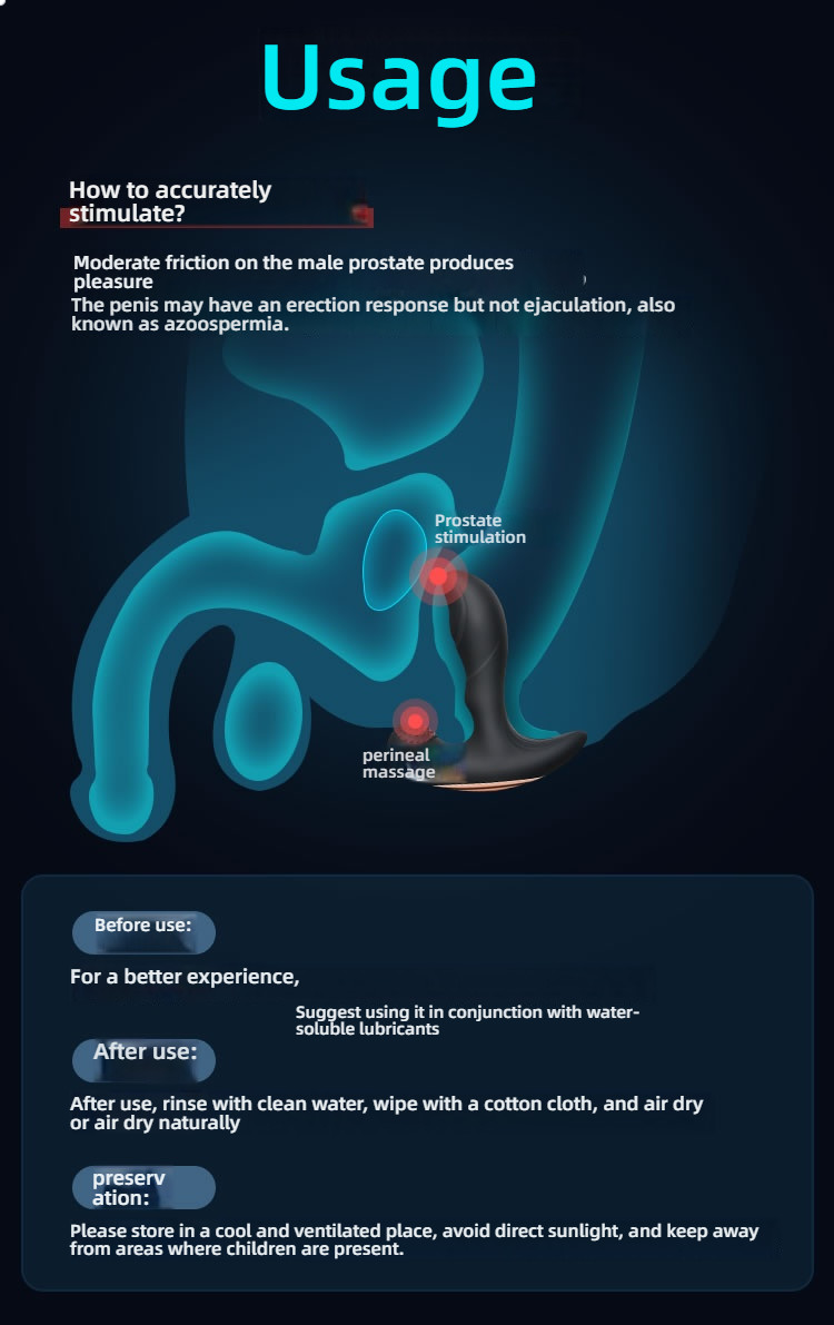 YEAIN Active Heating Double Shock Precise Stimulation Rear Prostate Electric Massager