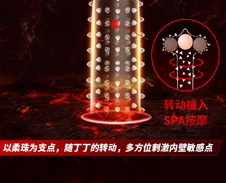 Shangpai Wolf Teeth Soft Bead Condom Set of 10