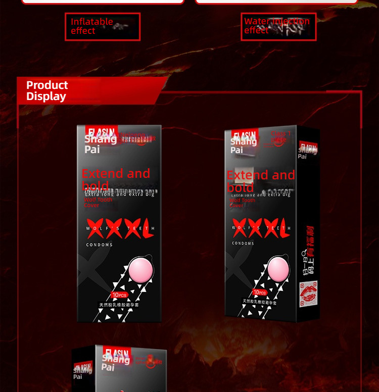 Shangpai Wolf Teeth Soft Bead Condom Set of 10