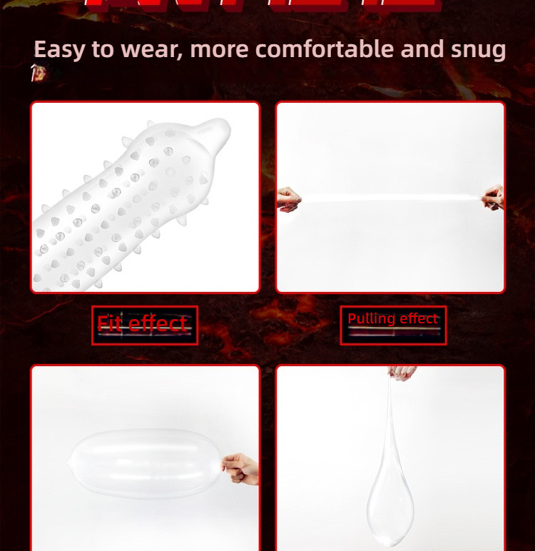Shangpai Wolf Teeth Soft Bead Condom Set of 10