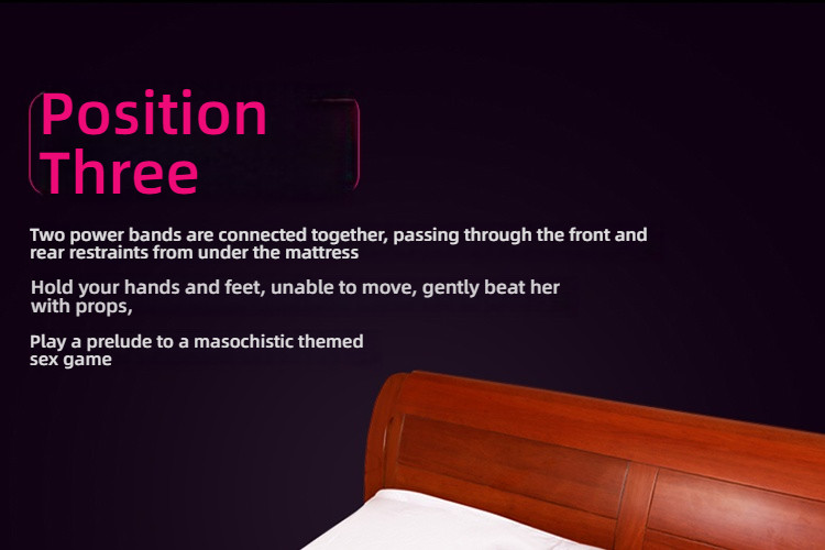 Love rope forced leg splitter SM restraint four piece set
