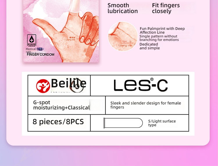 Beilile Soft Bead Finger Set, 8 pieces