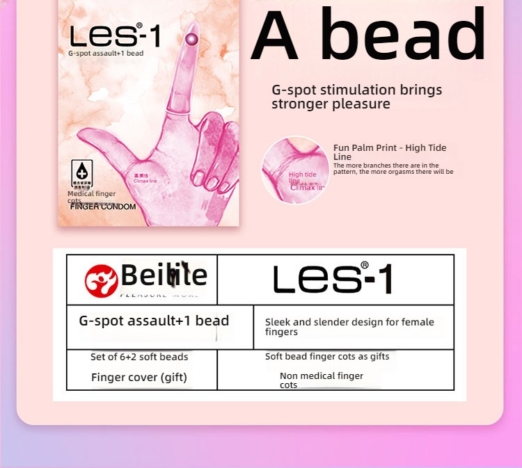 Beilile Soft Bead Finger Set, 8 pieces