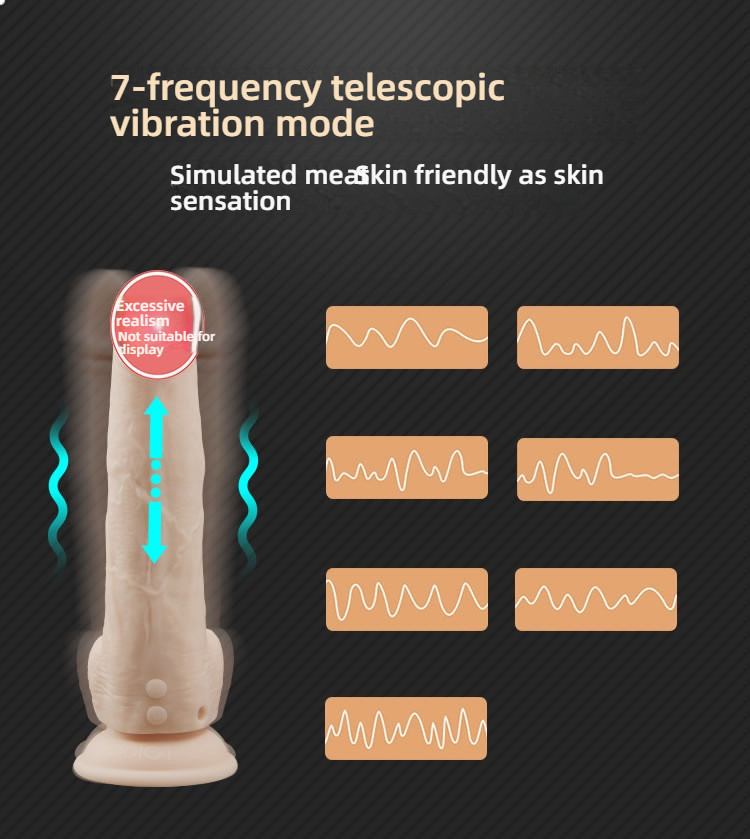 Addition: Ultra high frequency telescopic penis with a frequency of thousands of times per minute