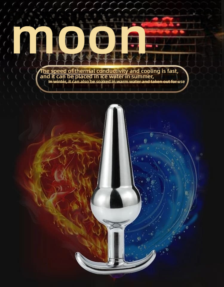 Love rope pull bead metal anal plug