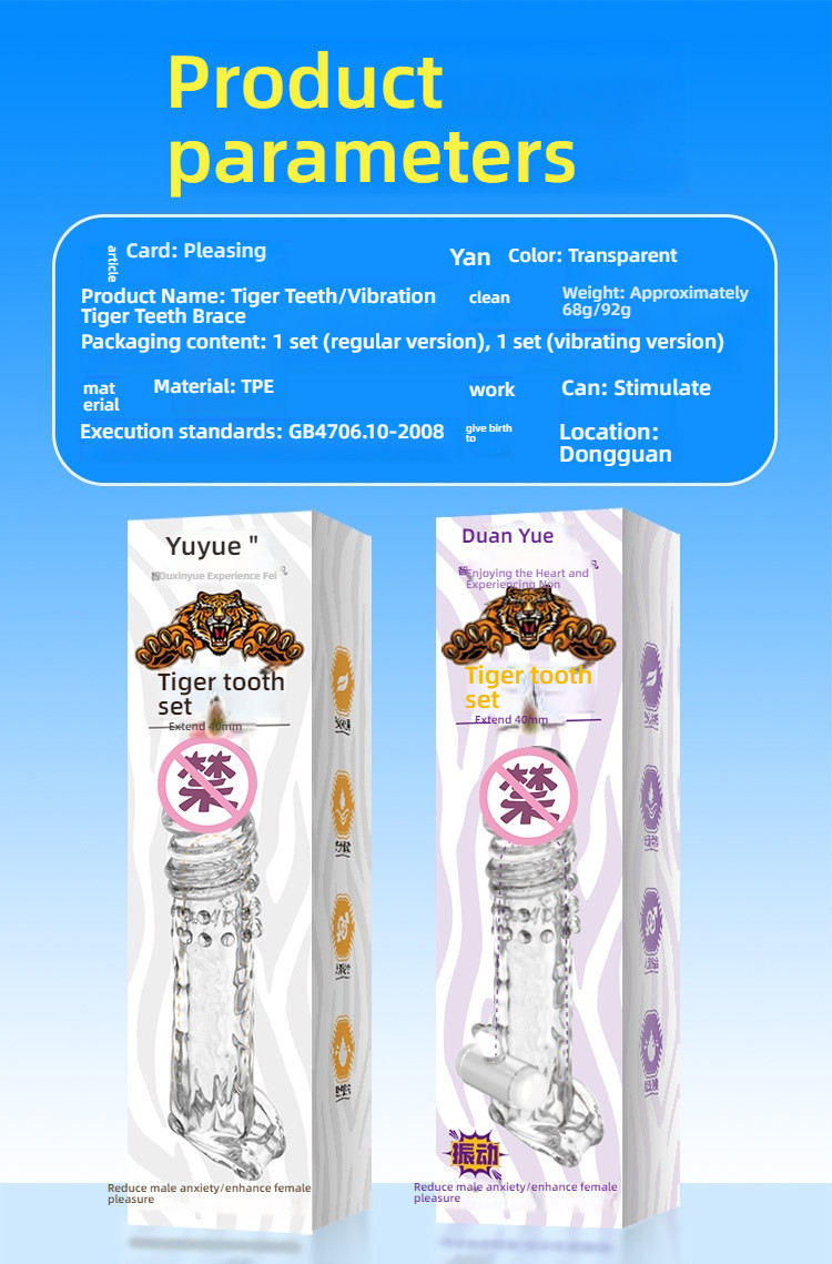 Pleasing transparent solid glans with tiger braces added