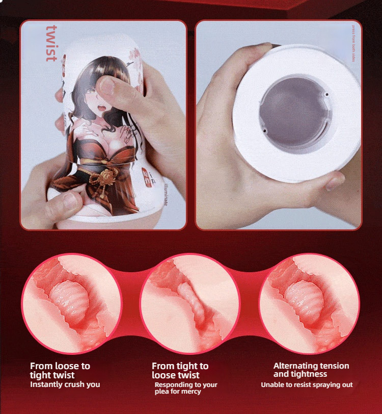 Thunder Twist Hip Squeezing Fairy (real replica of Bo Jie) Meaty Airplane Cup