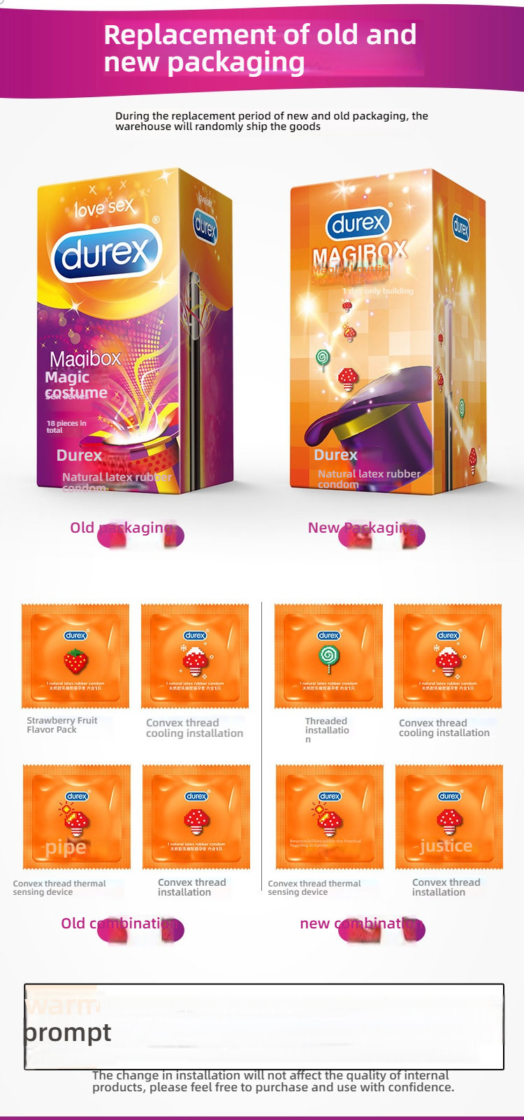 Durex Magical Sex Series Condoms 18 pieces
