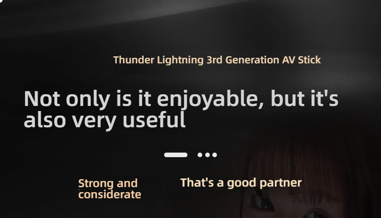 Thunder Lightning 3rd generation controller without numbness big head AV stick
