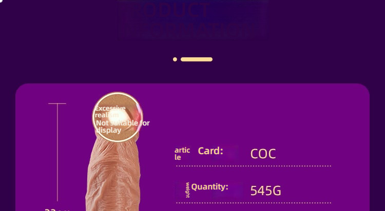 COC Bold Satisfying External Soft and Internal Hard Simulation dildo (Beginner's Caution)