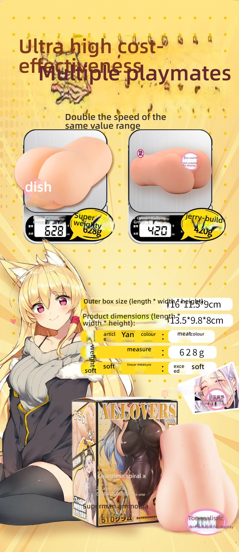 COC Rabbit Girl Nainaizi Meat Mantou Acupoint Slow Play Experience Famous Instrument