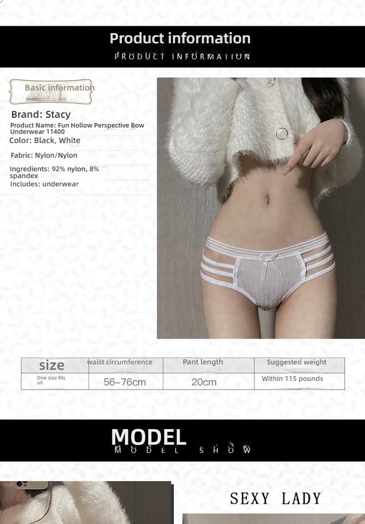 Sexy thin triangle pants with a delicate belt and exposed waist, tempting and sexy