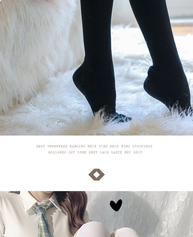 Internet celebrity personality Japanese long tube cross tie knee high socks