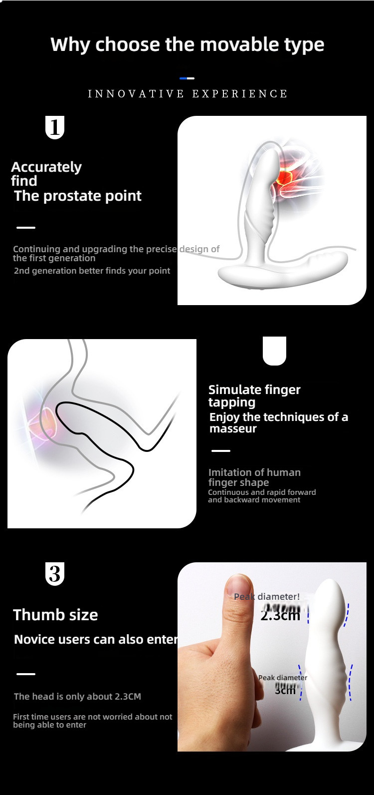 JEUSN Jiuxing Poison Dragon Drill, Prostate Massager, Anal Stopper, Back Home Toy