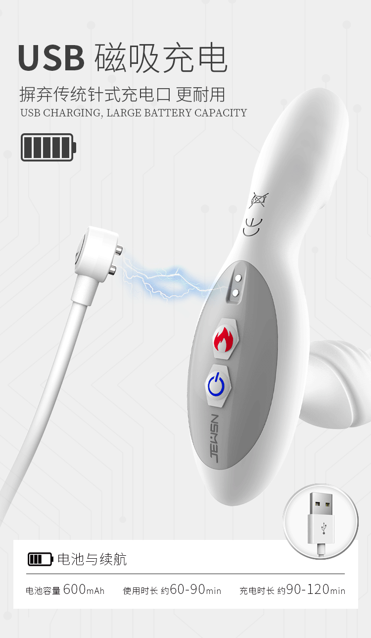 JEUSN Jiuxing Poison Dragon Drill, Prostate Massager, Anal Stopper, Back Home Toy