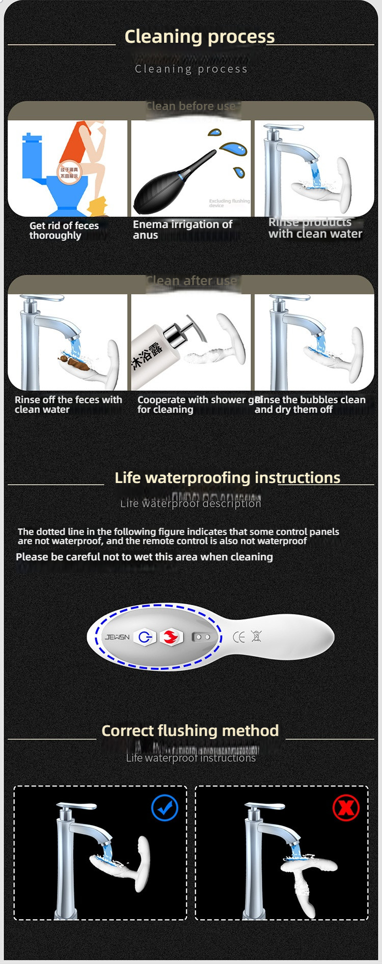 JEUSN Jiuxing Poison Dragon Drill, Prostate Massager, Anal Stopper, Back Home Toy