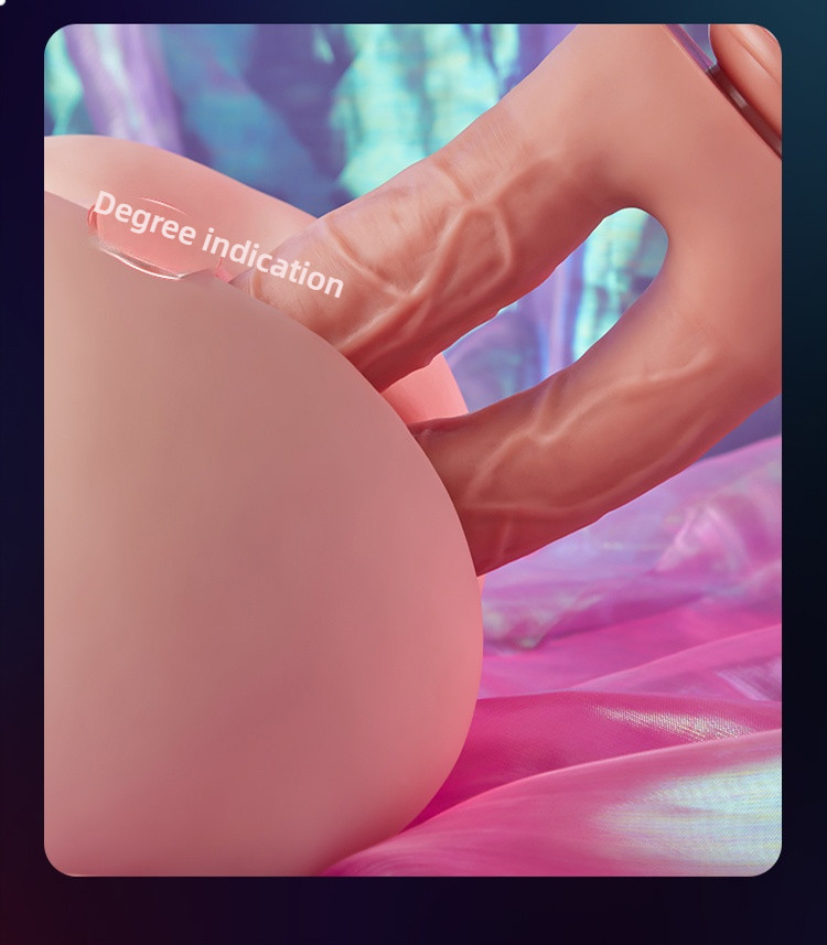 COC Yin anal simultaneous insertion front and back pincer with suction cup double headed penis