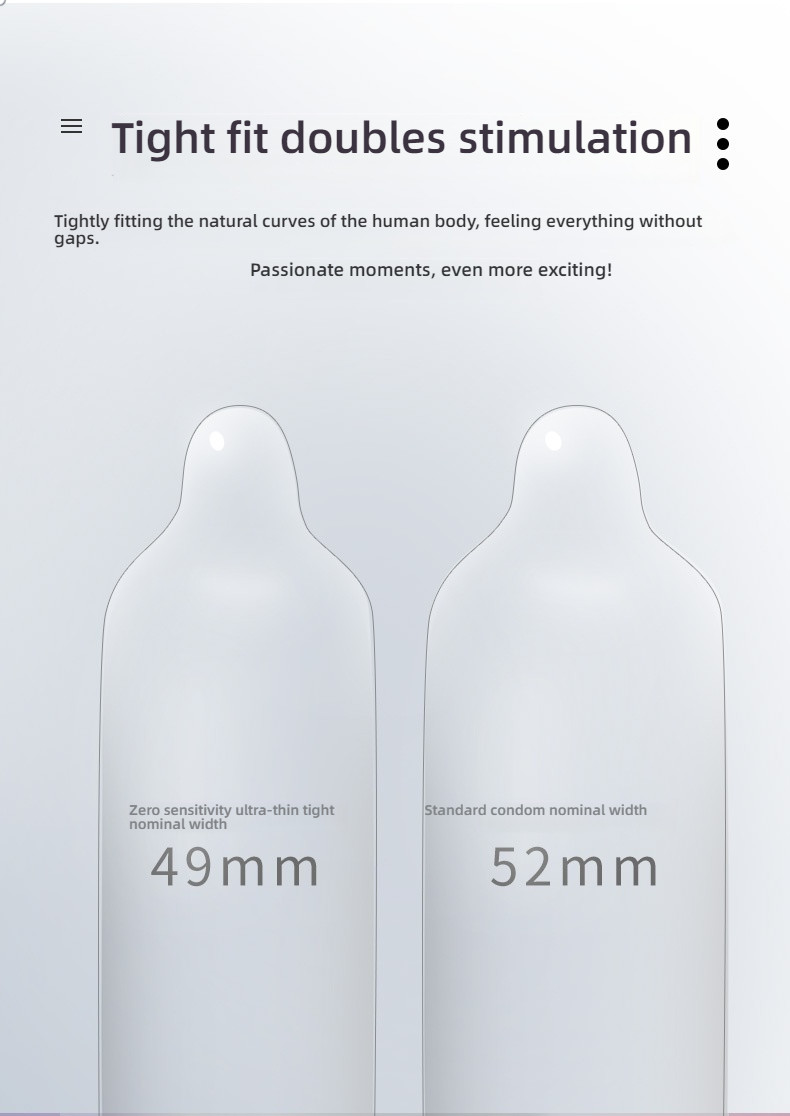 ZERO Zero Sensitivity Ultra Thin Tight Series Condoms from Jieshibang, 12 Pack