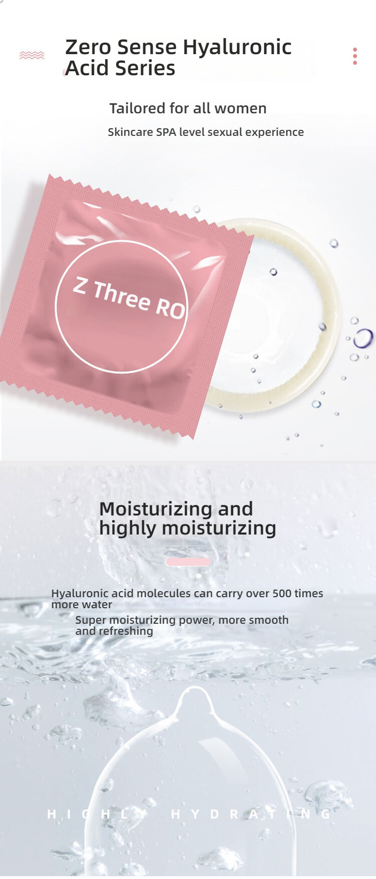 Jieshibang Zero Sense Hyaluronic Acid Series