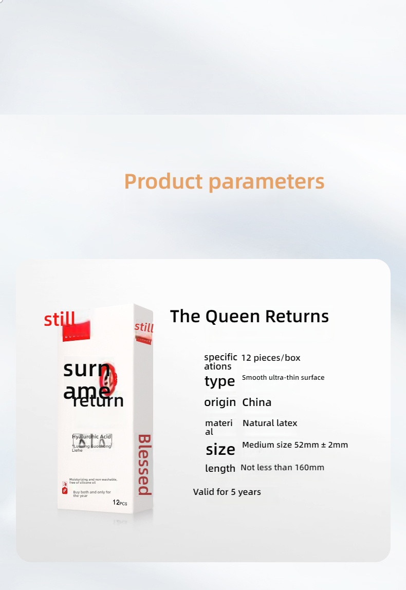 Shangpai Queen Returns with 12 Condoms Set