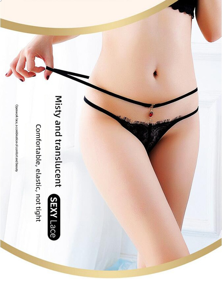Stacy lace diamond hollow out fun underwear